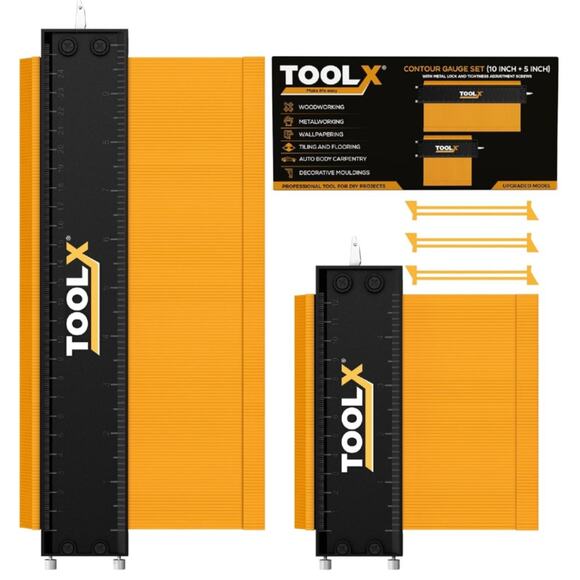 Toolx Other - Contour Gauge Tool (5+10 Inch Lock)- Birthday Day Gifts for Men 2025,